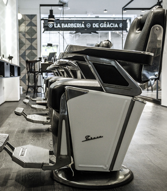 Sillón de la barbería